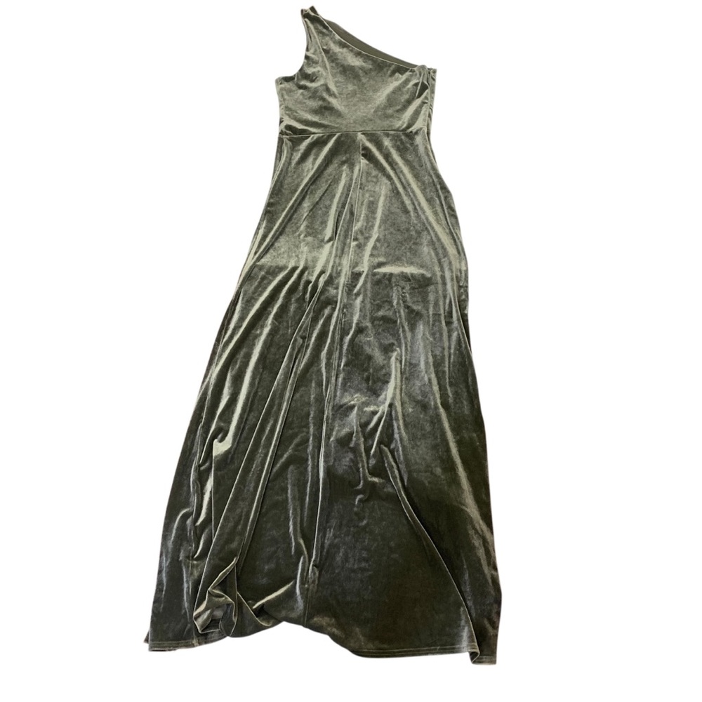 Birdy Grey Olive Green One-Shoulder Maxi Dress - Picture 10 of 13